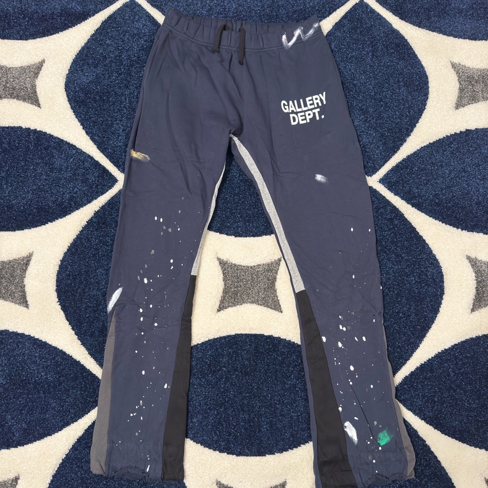 Gallery Dept Painted Flare Sweatpants Navy Size Large